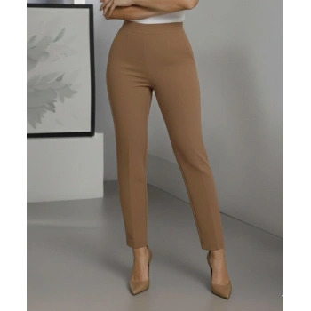 Kadın Yüksek Bel Ithal Krep Pantolon