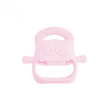 Pembe Bebek Silikon Diş Kaşıyıcı