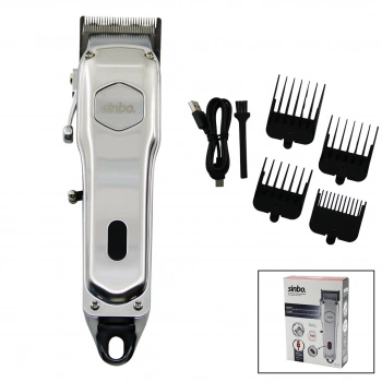 Sinbo Tıraş Makinesi - USB Şarjlı - Çelik Gövde - Kollu Tarak Ayarı