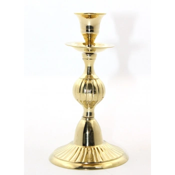 Tekli Pirinç Şamdan Model 3