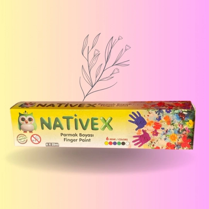 Nativex 6*25ml. Parmak Boyası