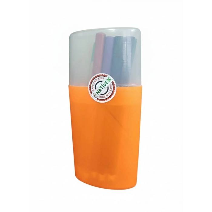 Nativex YENİ Jumbo Üçgen 12+1 Boya Kalemi plastik kutu