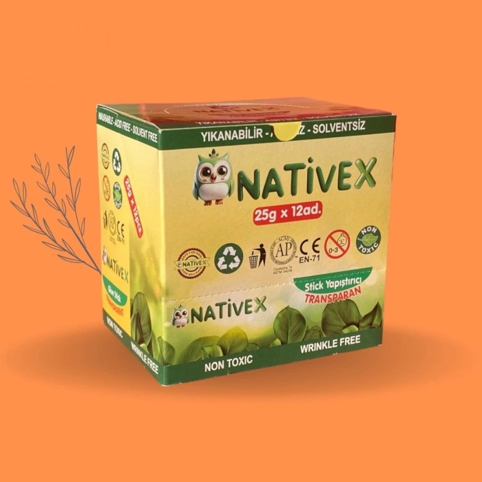 Nativex Stick Yapıştırıcı Transparan 25g