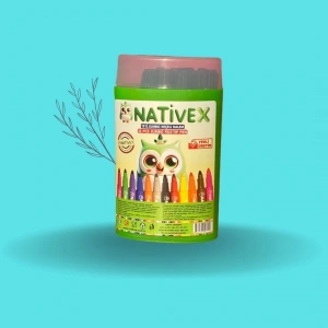 Nativex 12li Jumbo Keçeli Kalem Plastik Kutu