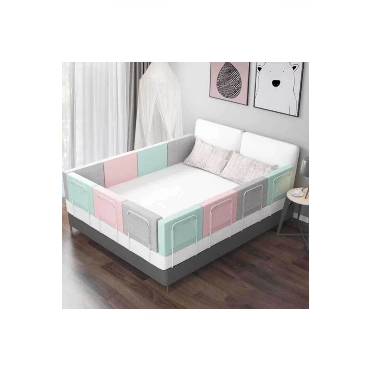 200 Cm Serenity Xl Yeni Nesil Yatak Bariyeri Korkuluğu Pink (4 Blok)