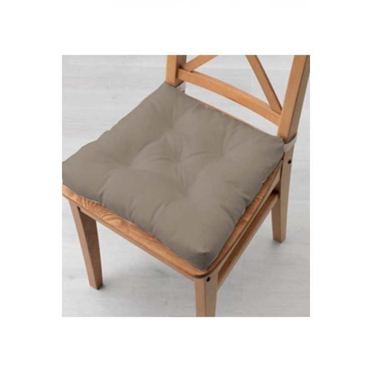 4lü Kombin Pofidik Kare Sandalye Minderi 40 X 40 Cm Bej