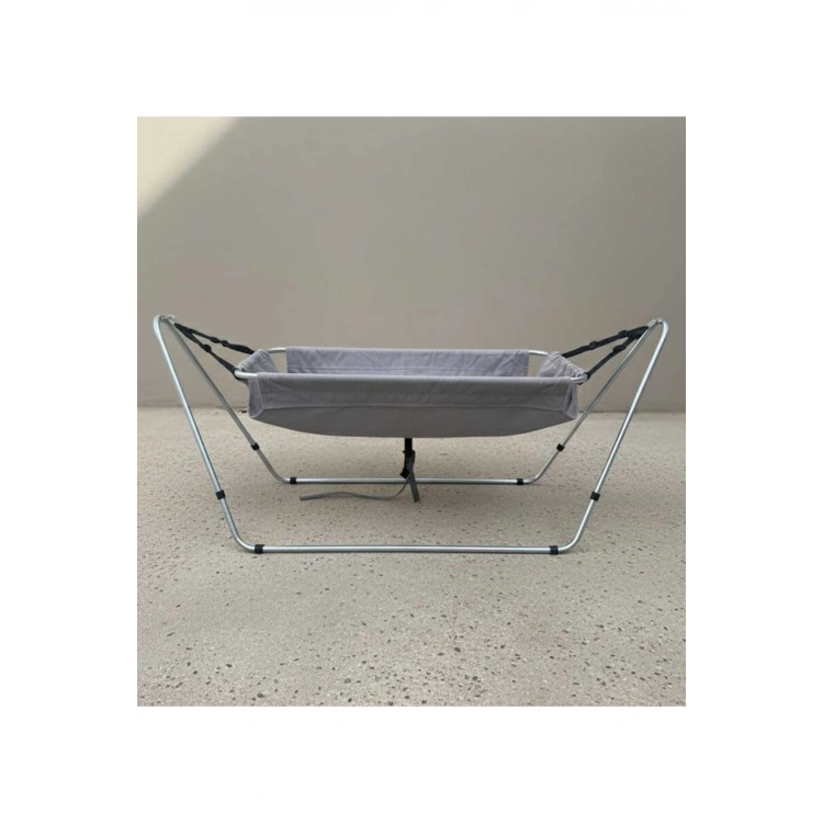 Bebek Hamak Beşik - Portatif Hamak Beşik Sallanan Hamak gri