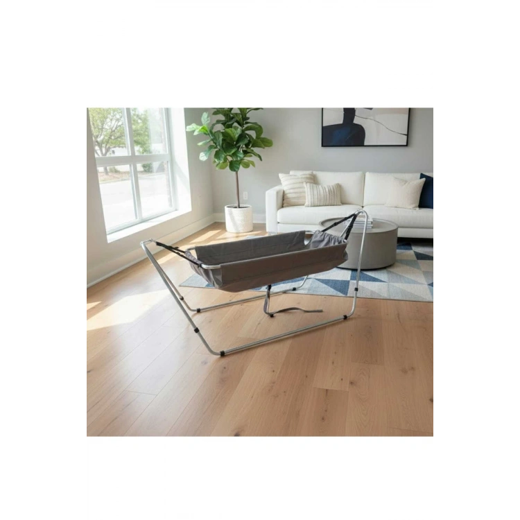 Bebek Hamak Beşik - Portatif Hamak Beşik Sallanan Hamak gri