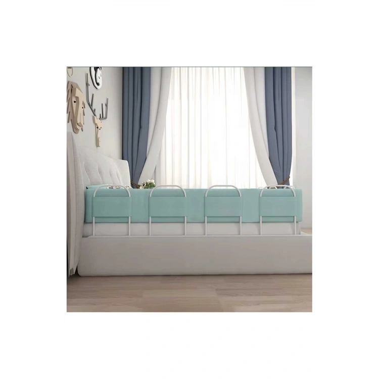 PRO Yumuşak Bebek Güvenlik Yatak Bariyeri Yatak Korkuluğu 200 Cm Tek Parça YEŞİL