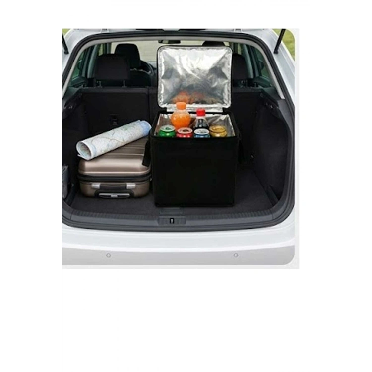 Termal Isı Yalıtımlı Termos Çanta 20L Geniş Hacimli Katlanabilir Soğutucu ve Sıcak Piknik Çantası siyah