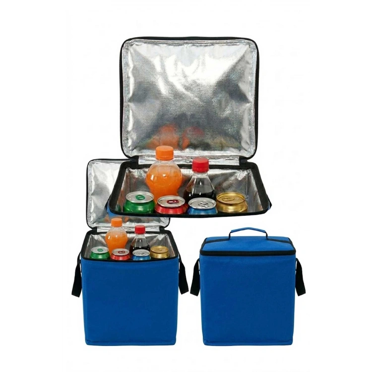 Termal Isı Yalıtımlı Termos Çanta 20L Geniş Hacimli Katlanabilir Soğutucu ve Sıcak Piknik Çantası mavi