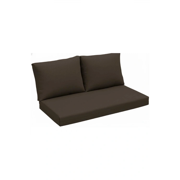 Bahçe minderi Seti Bank Minderi Seti 3 Parça büyük Koltuk Minderi KAHVE