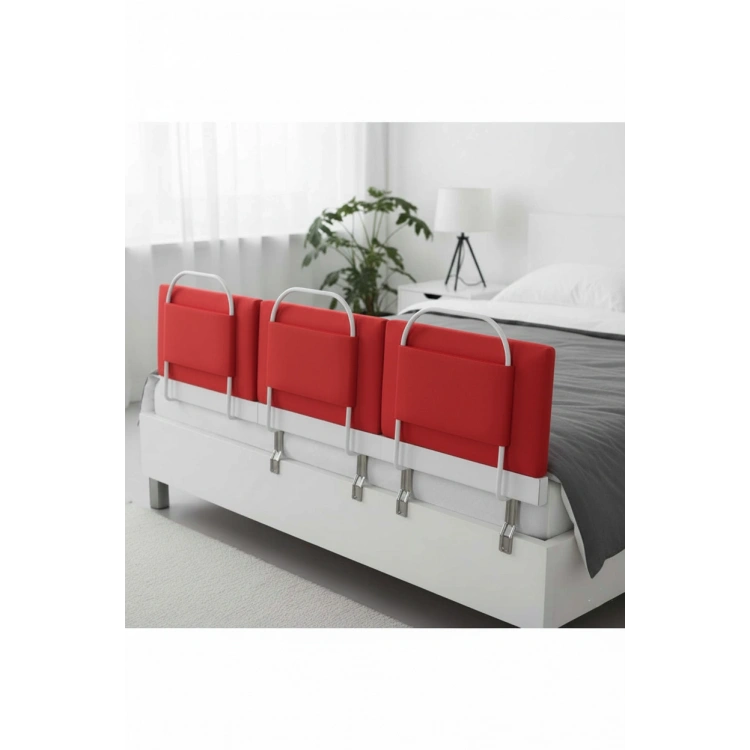 Serenity Xl 150 Cm Lux Yeni Nesil Yatak Bariyeri Korkuluğu Güvenlik Bariyeri KIRMIZI