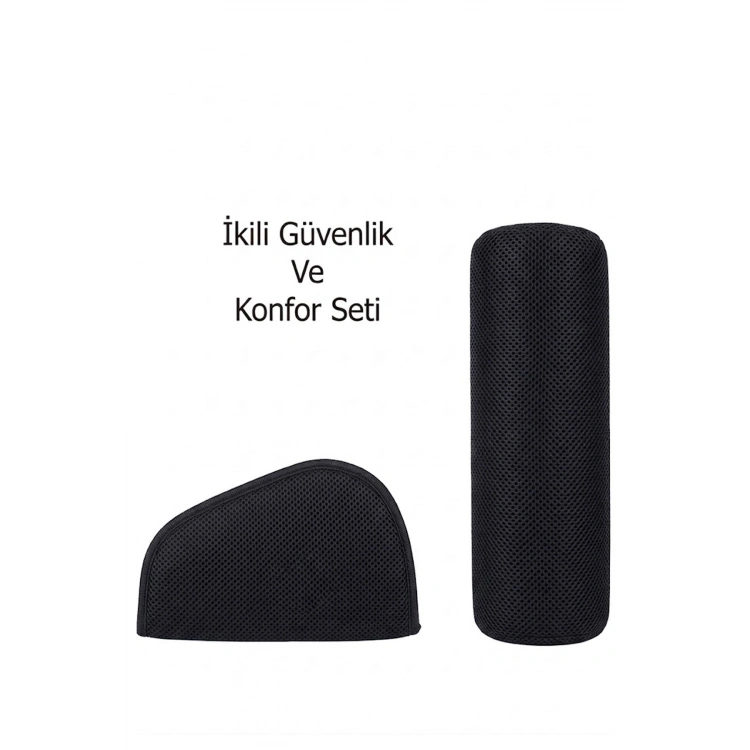 Araba Emniyet Kemeri Yastığı Oto Kemer Küçültme Seti Çocuk Baş Boyun Yastığı Kemer Daraltıcı AİR Set