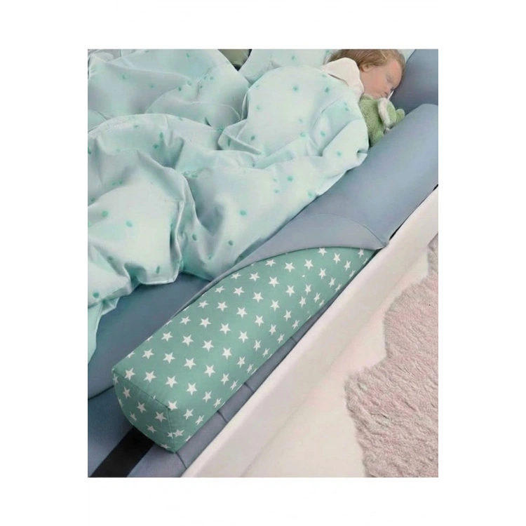 Yeni Nesil Sünger Yatak Bariyeri 140 cm yeşil yıldız