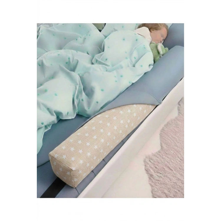 Yeni Nesil Sünger Yatak Bariyeri 140 cm bej yıldız