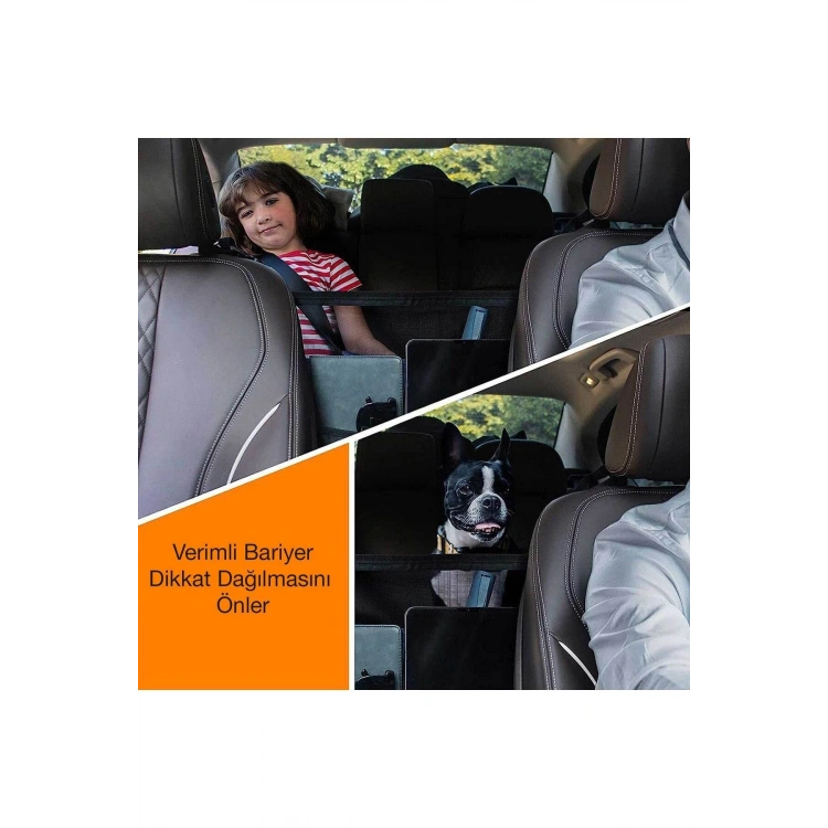 Araba Arka Koltuk Arası Koruma Filesi Organizer & Koltuk Arası Çanta