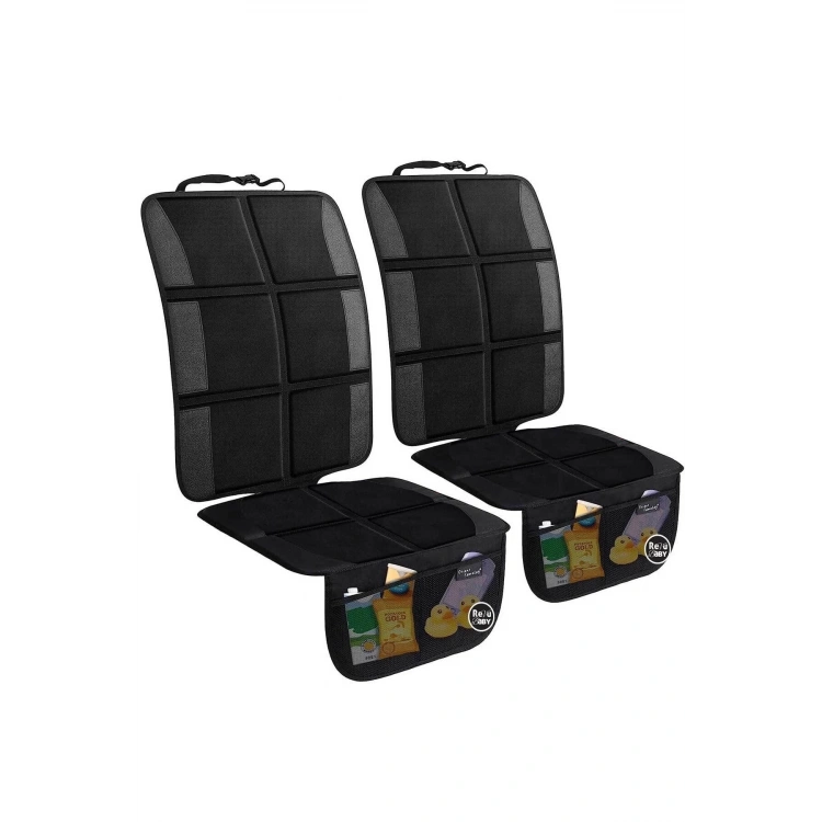 Araba Koltuğu Koruyucu Organizatör Cepli Çocuk Bebek Oto Koltuğukalın Dolgu Suya Dayanıklı 2 Adet