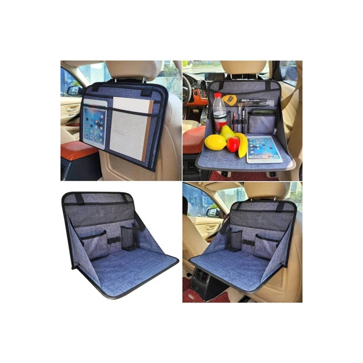 Araba  Koltuk Arkası Eşya Düzenleyici Organizatör Katlanır Ve Masa Olma Özelliği Araç içi Organizer