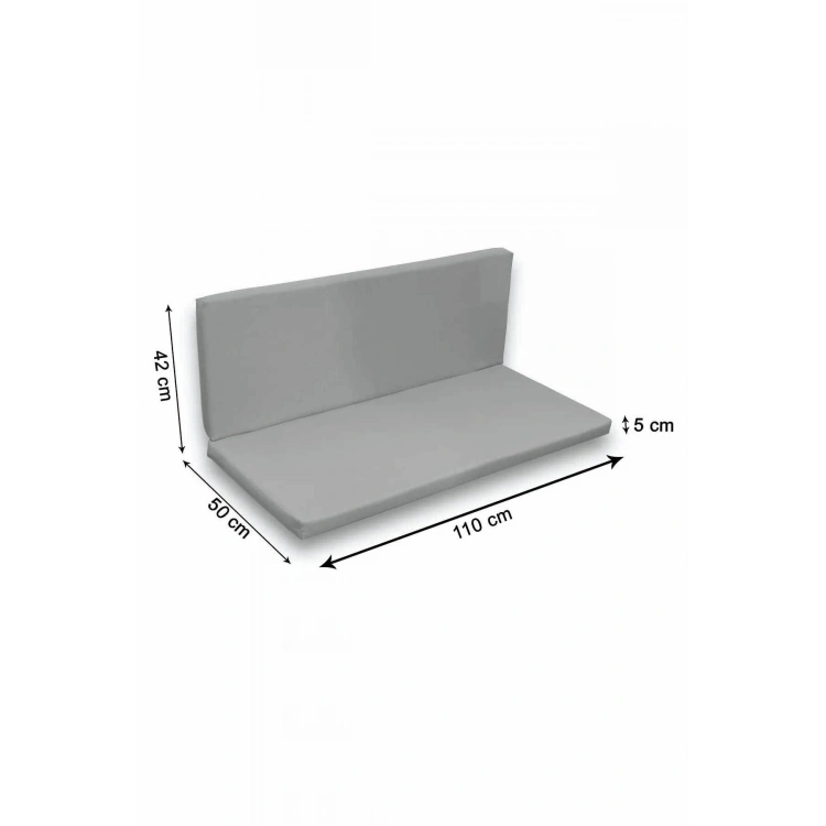 Arkalıklı Bank Minderi Bamk Minderi Sırtlıklı 110x50x5cm