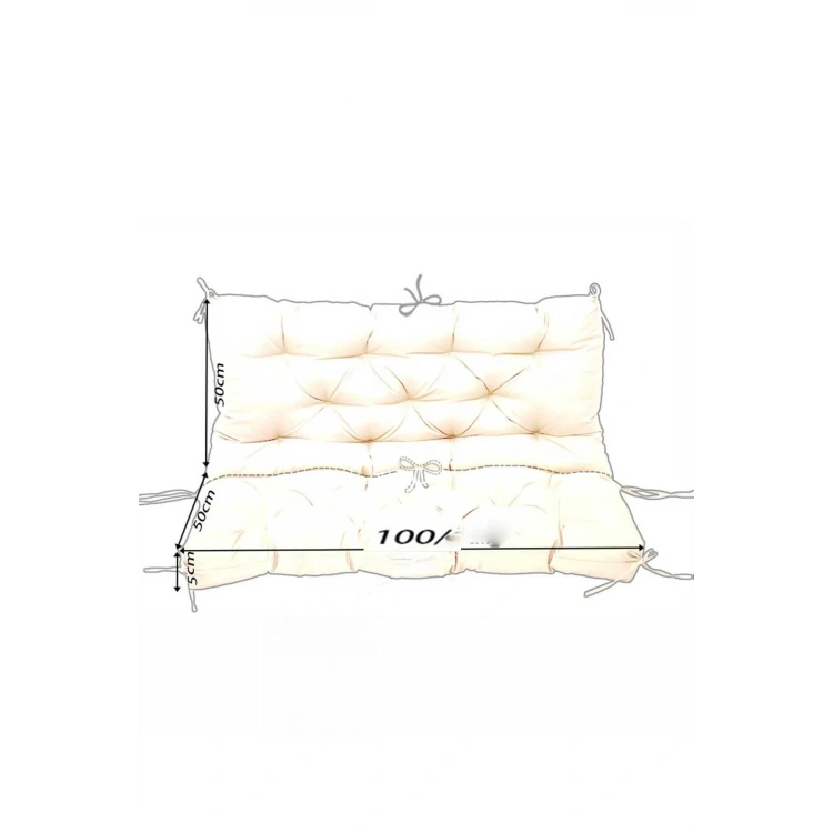 Bahçe minderi Sallanan Bank  Minderi Büyük Sandalye minderi 100x100x5