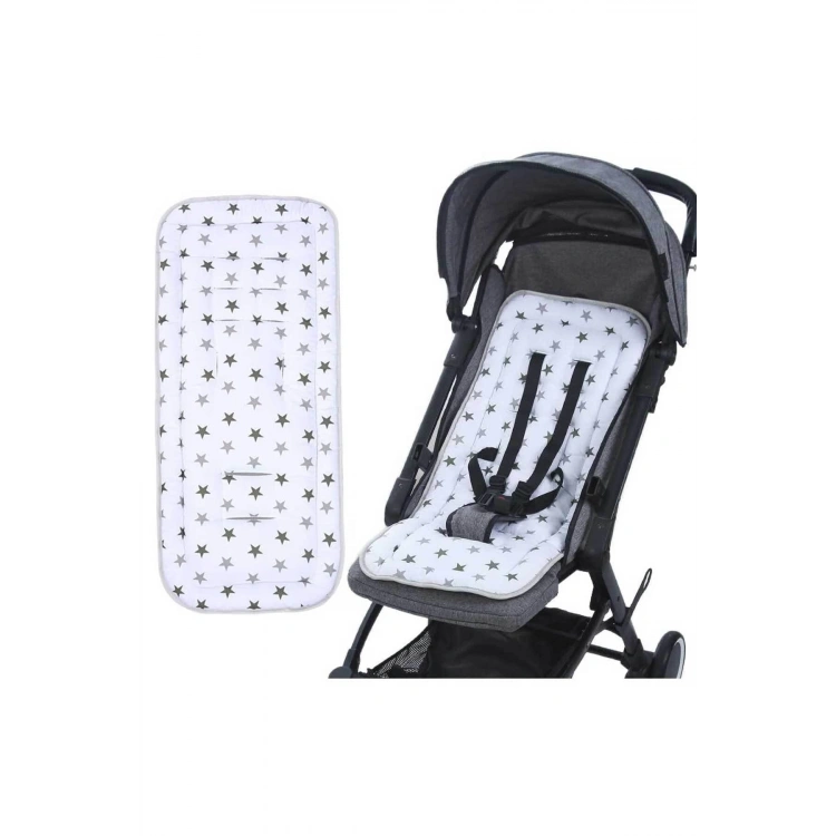 Bebek Arabası Minderi Puset Minderi Çırt Taraflı  Kemer Yerli Konfor Pedi Şiltesi