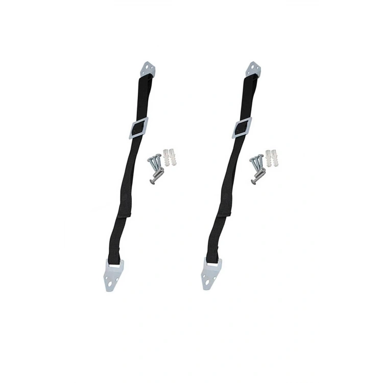 Bebek Çocuk Ve Deprem Koruyucu Mobilya Sabitleme Kemeri Metal Eşya Deprem Güvenliği Kayışı 2 Adet