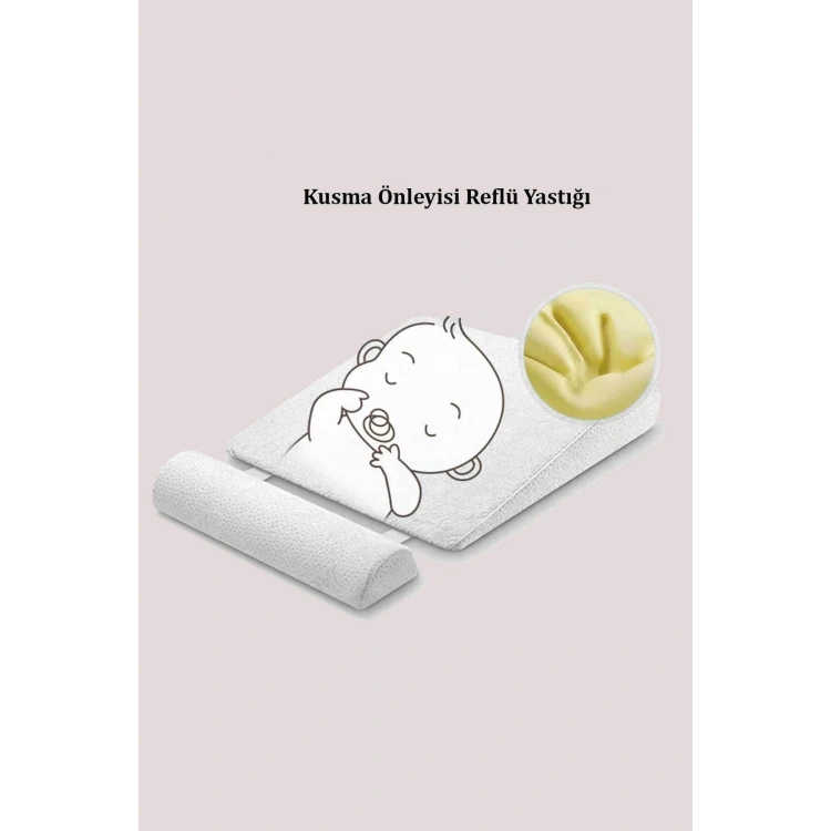 Bebek Reflü Yatağı Yıkanabilir Kılıflı Ortopedik