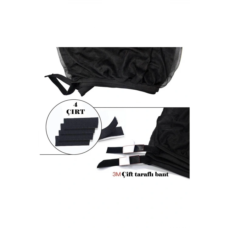 Cırtlı Araç Yan Cam Güneşlik Anne Bebek Emzirme Araba Kapı Camı Perdesi Sineklik 1 Adet