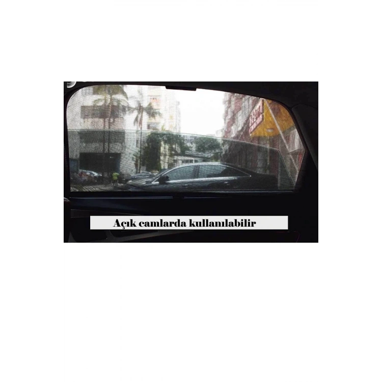 Cırtlı Araç Yan Cam Güneşlik Anne Bebek Uyumlu  Emzirme Araba Kapı Camı Perdesi Sineklik 2 Adet
