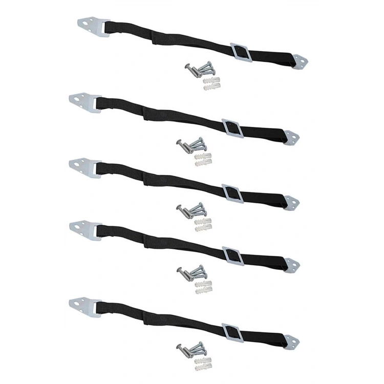 Deprem Güvenliği Kayışı Siyah Bebek Güvenlik Kemeri 5 Adet