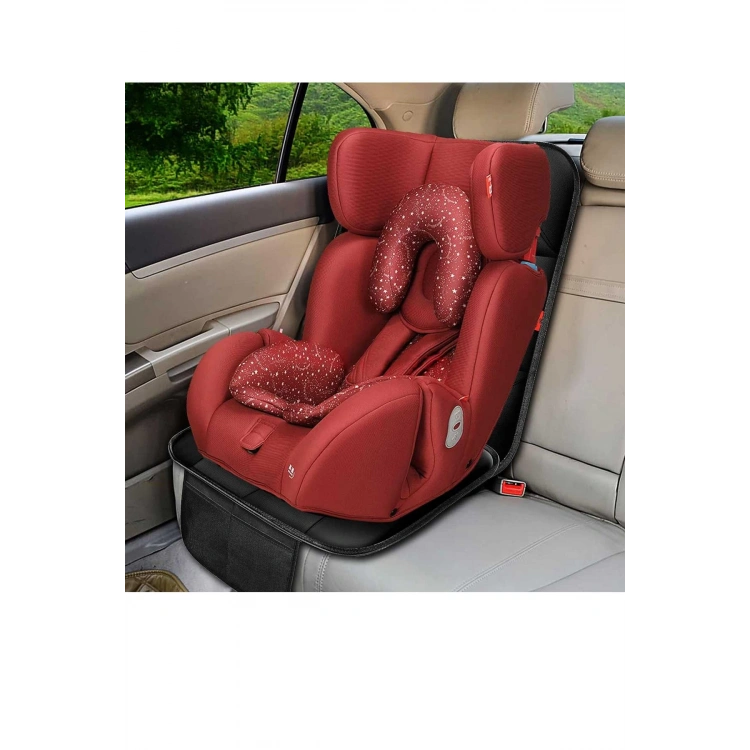 Isofix Girişli Oto Çocuk Koltuğu Koruyucu Alin Oto Kılıfı Ana Kucağı Puset Koruma Koltuk Minderi