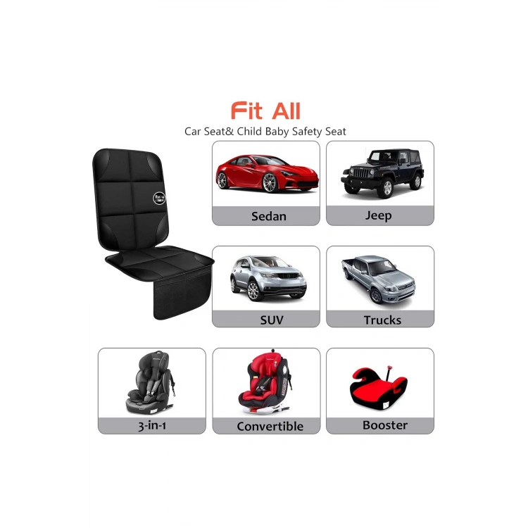 Isofix Girişli Oto Çocuk Koltuğu Koruyucu Alin Oto Kılıfı Ana Kucağı Puset Koruma Koltuk Minderi