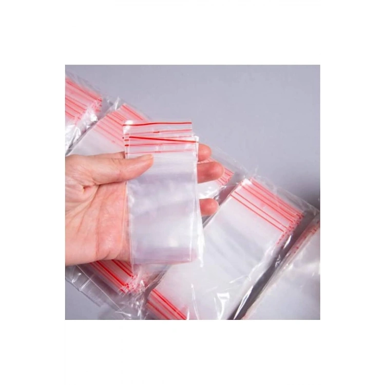 Kilitli Torba Şeffaf Poşet 9x7 Cm 700 Adet Kına Çerez Kuruyemiş Naylonu 9*7