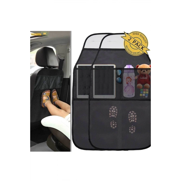 Koltuk Arkası Oganizer File Çepli Koltuk Arkası Kirlenme Önleyici Koltuk Koruyucu Araç 2 Adet