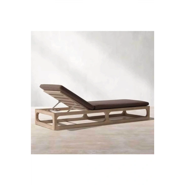 KOPYA - Şezlong Minderi Katlanır Şezlong Minder Pratik Yıkanabilir Sıvı Gecirmez Kahve