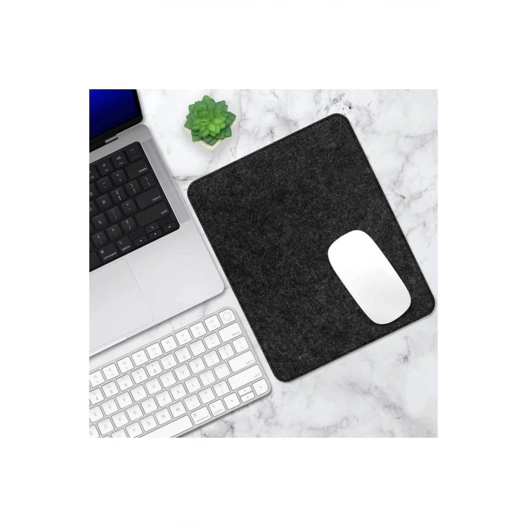 Mause Pedi Kaymaz Keçe Tabanlı Dikişli Kenarlara Sahip Mouse Pedi 24x20 cm