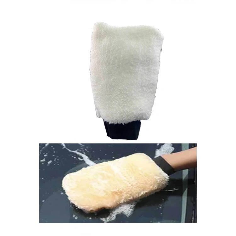 Oto & Ev Yıkama Ve Cila Eldiveni Velsoft Su Emen Kumaş Çift Taraflı