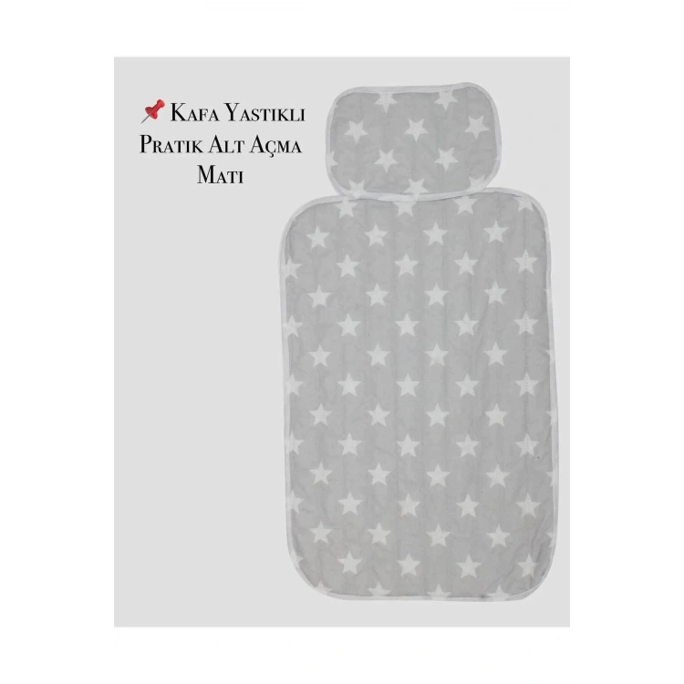 Pratik Alt Değiştirme Matı Minderi Alt Değiştirme Pedi Bakım Örtüsü gri