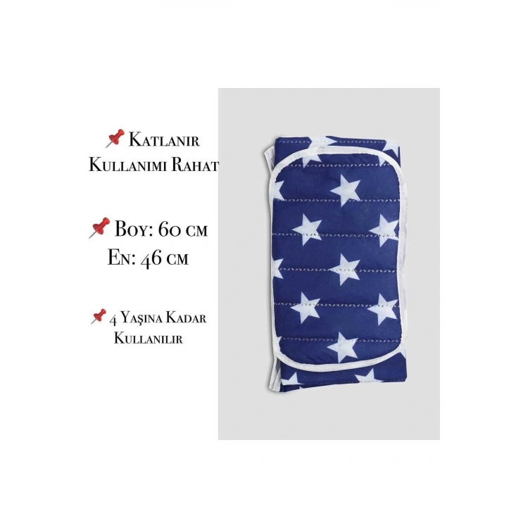 Pratik Alt Değiştirme Matı Minderi Alt Değiştirme Pedi Bakım Örtüsü Mavi