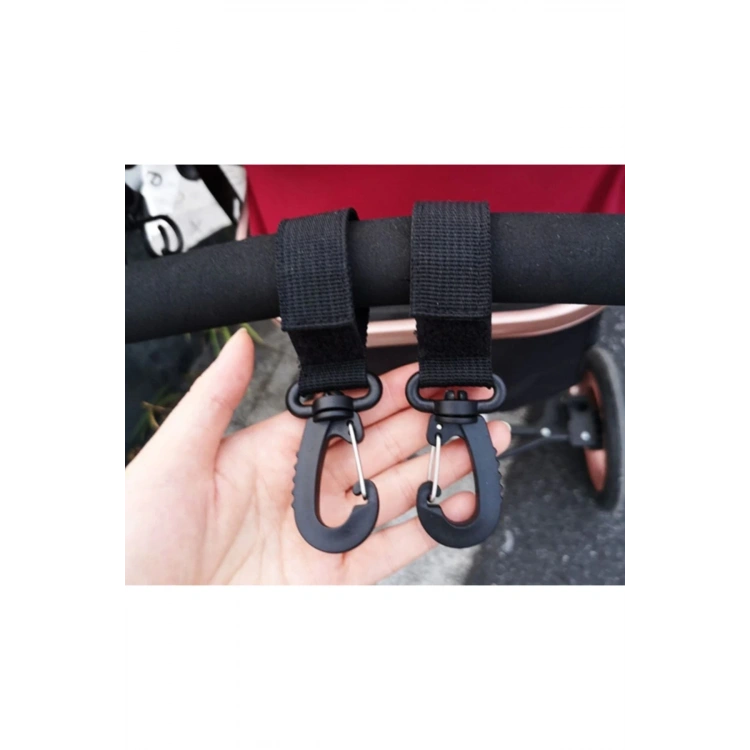 Puset Kancası Bebek Arabası Askı Aparatı Anti Hırsız Kilit Tokalı, Kolonlu 2 Adet