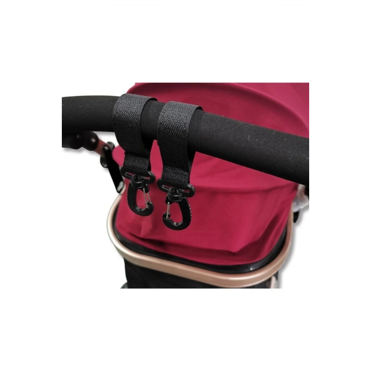 Puset Kancası Bebek Arabası Askı Aparatı Anti Hırsız Kilit Tokalı, Kolonlu 2 Adet