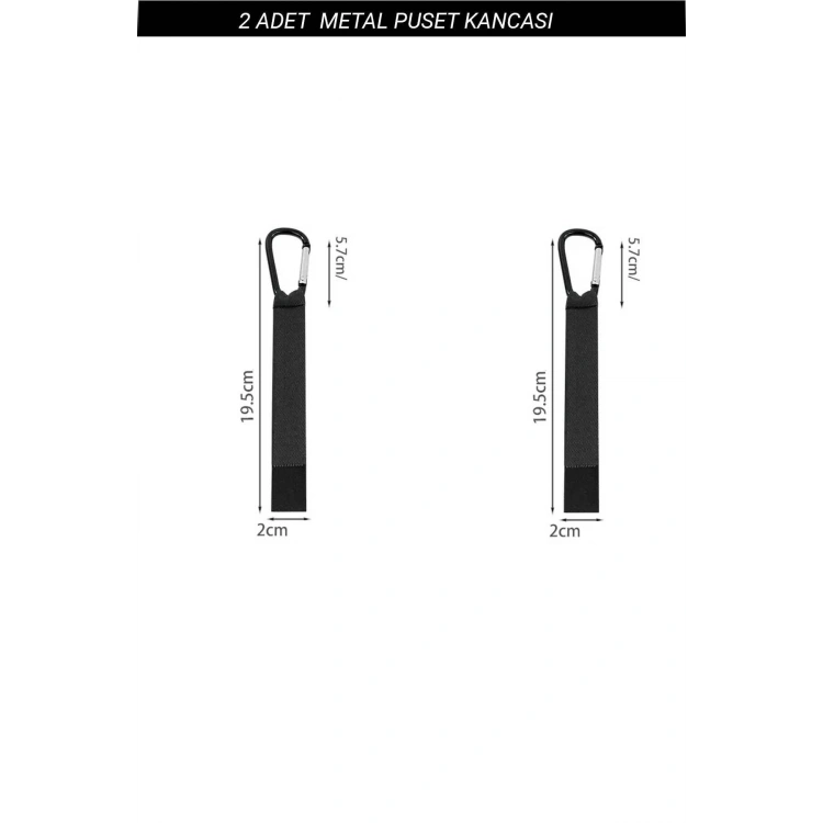 Puset Kancası Bebek Arabası Askı Aparatı Çanta Askısı 2 Adet Metal