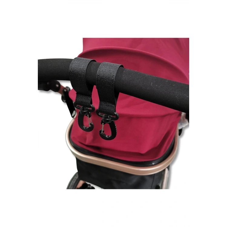 Puset Kancası Bebek Arabası Poşet Çanta Askı Apatı 2 Adet Basic