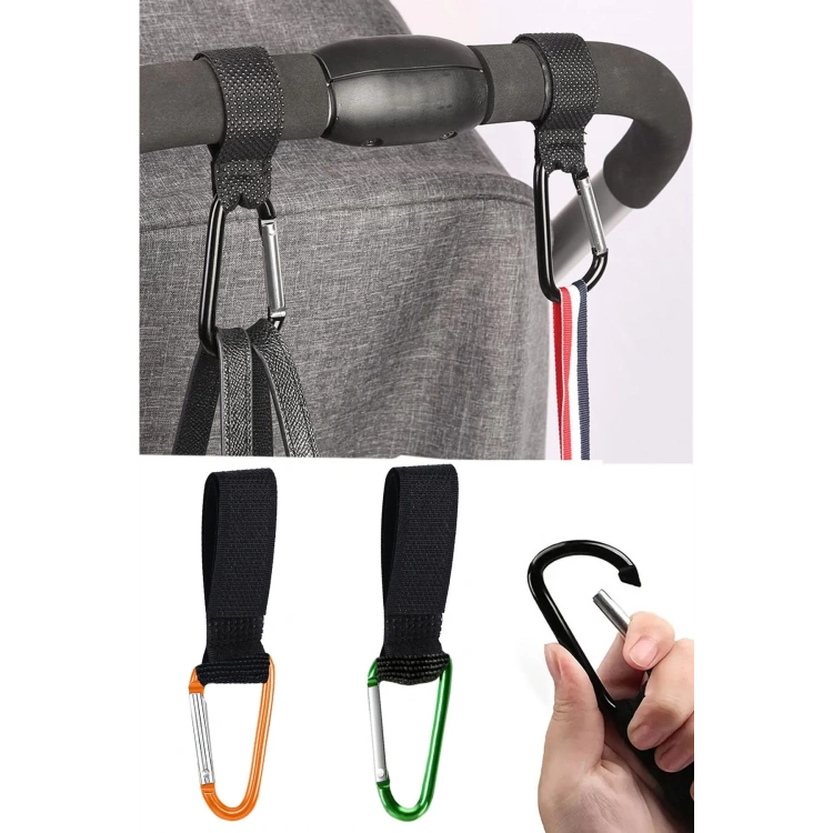 Puset Kancası Çanta Asma Aparatı Bebek Arabası Askı Aparatı 2 Adet