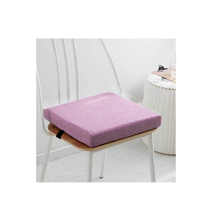 Sandalye Minderi Sünger Dolgulu Kare Sandalye Konfor Pedi Oturma Minderi 4 cm Kalınlık 4 Adet