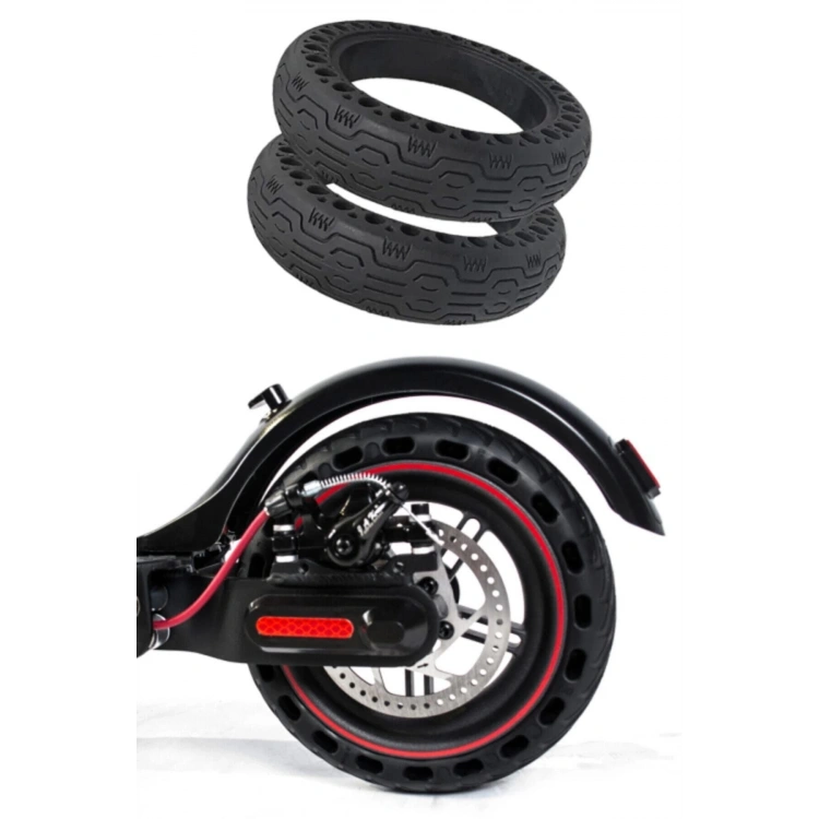 Siyah Elektrikli Scooter Dolgu Dış Lastik