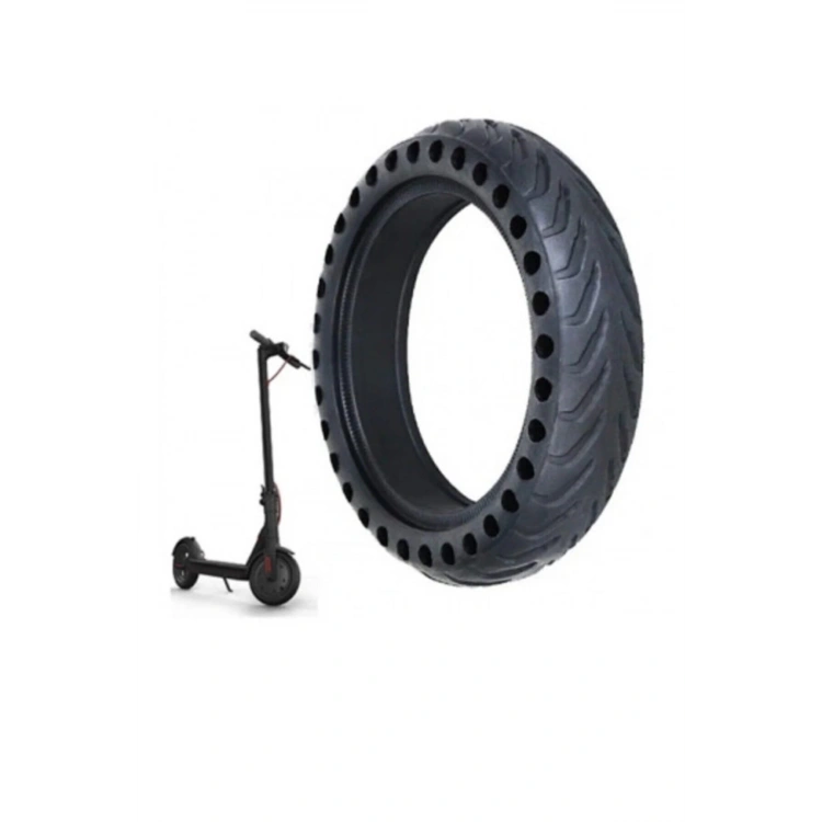 Siyah Elektrikli Scooter Dolgu Dış Lastik 8,5 Inch