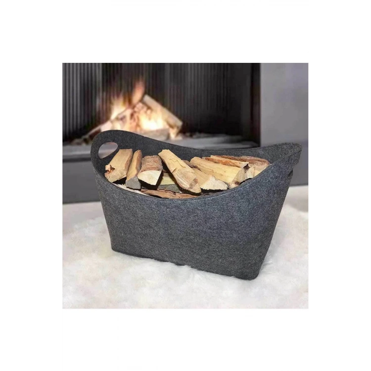 Şömine Yanı Odun Sepeti  Yakacak Sepeti