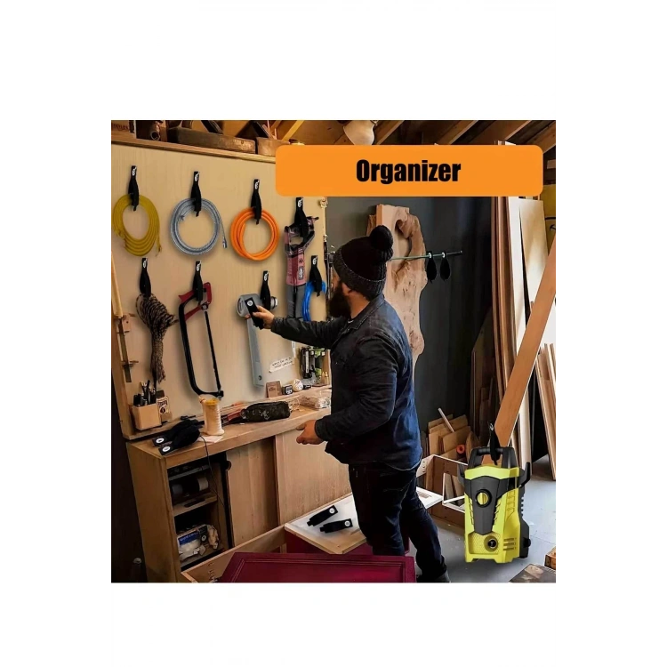 Uzatma kablosu Bağlama Aparatı  Hortum Toplama Asma Organizeri 4 adet